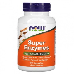 Специальные добавки NOW Super Enzymes  (90 капс)