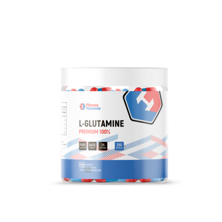 Аминокислоты в таблетках и капсулах Fitness Formula L-Glutamine  (250 капс)