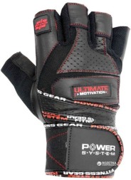 Мужские перчатки для фитнеса и тренировок Power System PS-2810 перчатки  (Черно-красный)